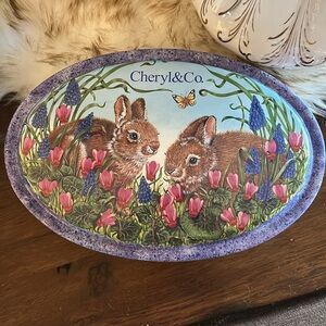Easter Bunny Biscuit Tin